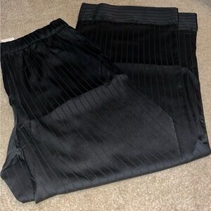 NWT!  Black Striped Pants
